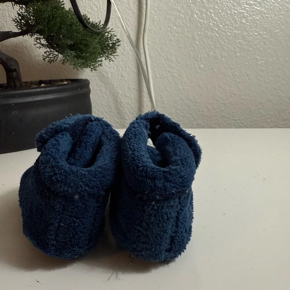 UGG Navy Fleece Baby Booties